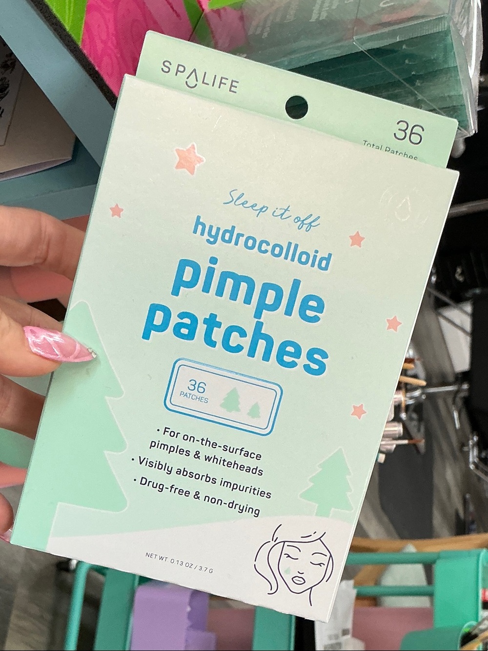 SPALIFE Hydrocolloid Pimple Patches - Mint Green